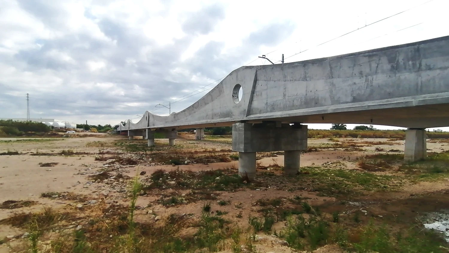 vysušené koryto řeky Tordera