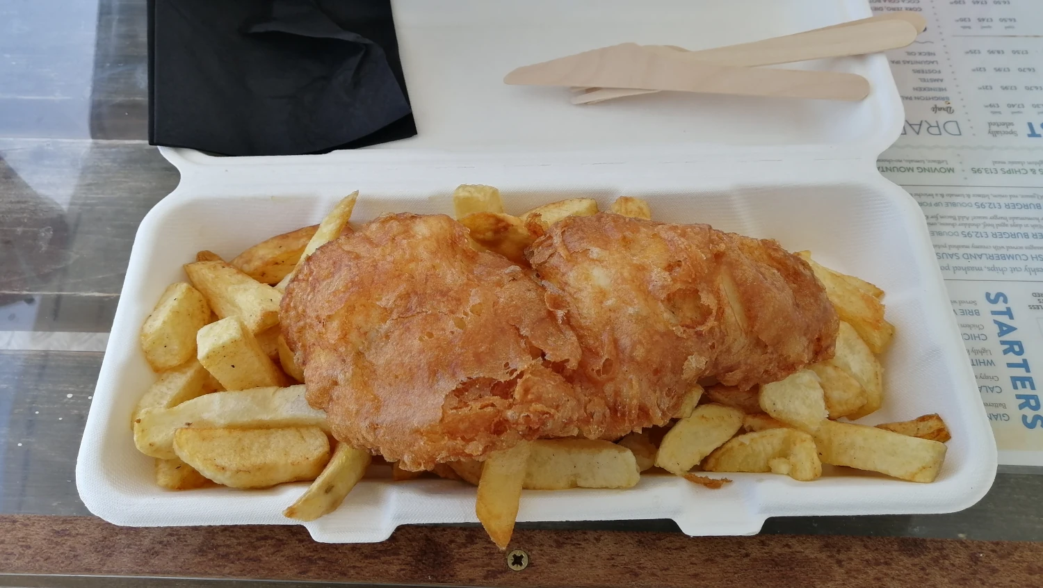 Fish and chips na molu