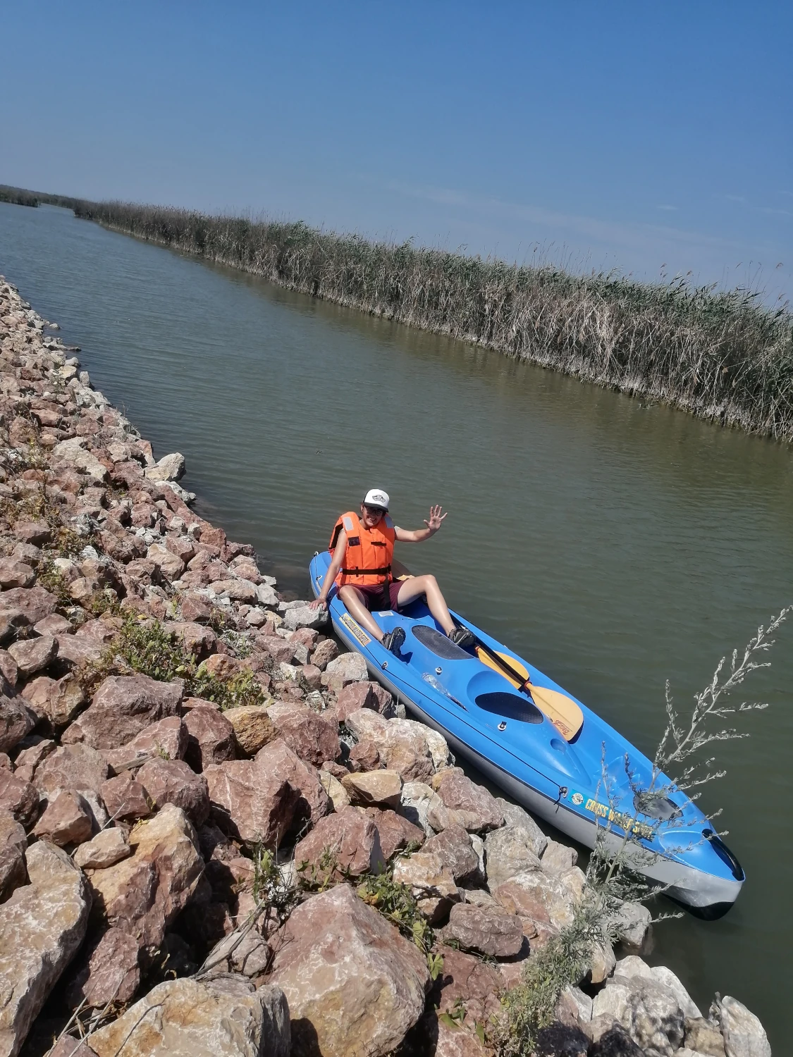 na kánoi na jezeře Velencei-tó